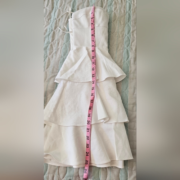 Amanda Uprichard white ruffle dress small - Picture 2 of 7